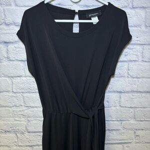 Grayson black jumpsuit with a side tie waist. Classic Business Attire Career